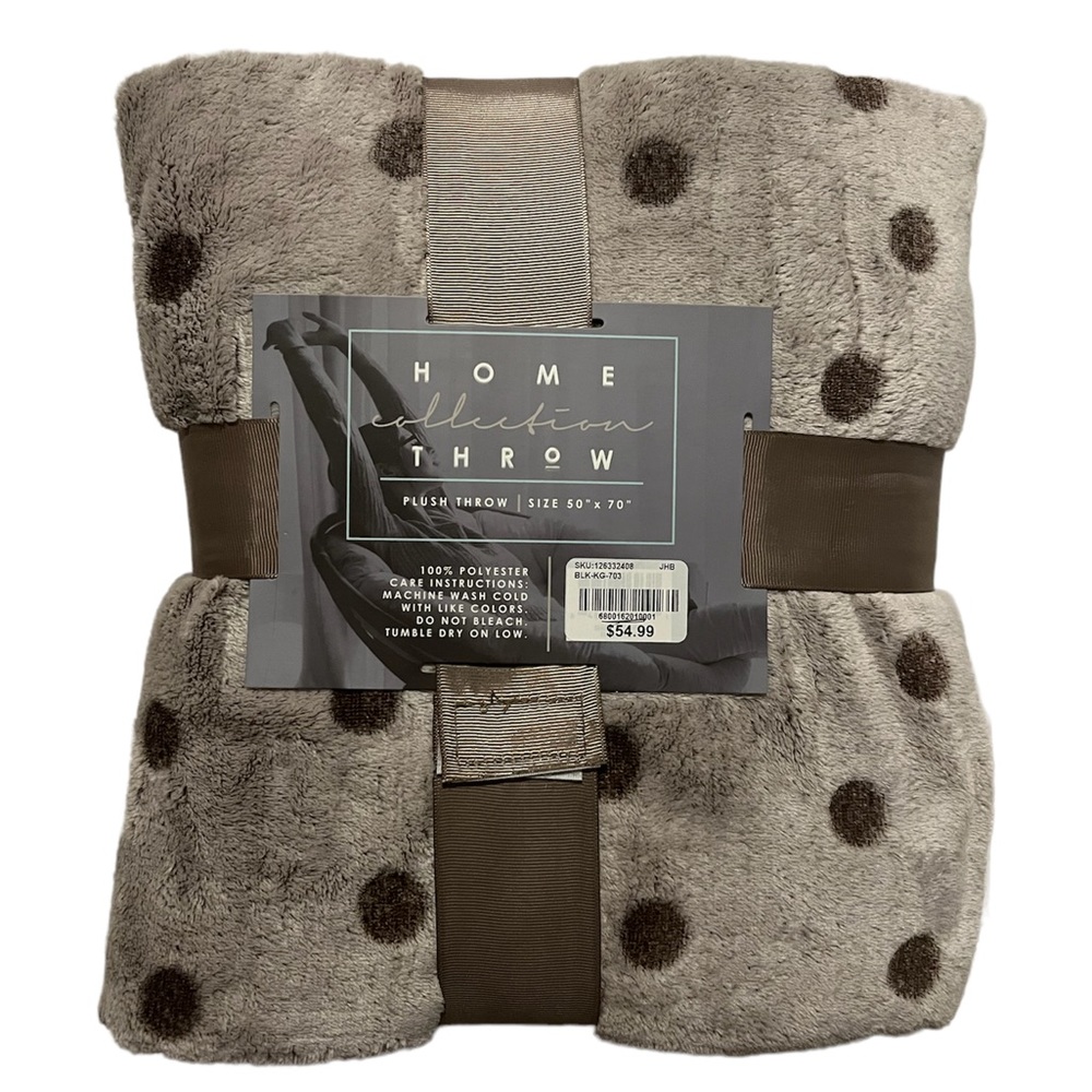~Home Collection Plush Throw NWT~